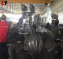 【挖掘机废汽车抓钢机/工厂供应新款液压抓钢机抓手/钩机液压莲花抓斗】- 